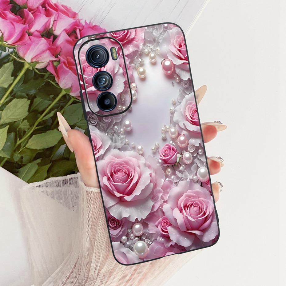 Милый чехол для телефона с принтом для Motorola Edge 30 30Pro 30Neo, мягкие черные силиконовые TPU чехлы для MOTO Edge30 Pro Neo, защитные бамперы