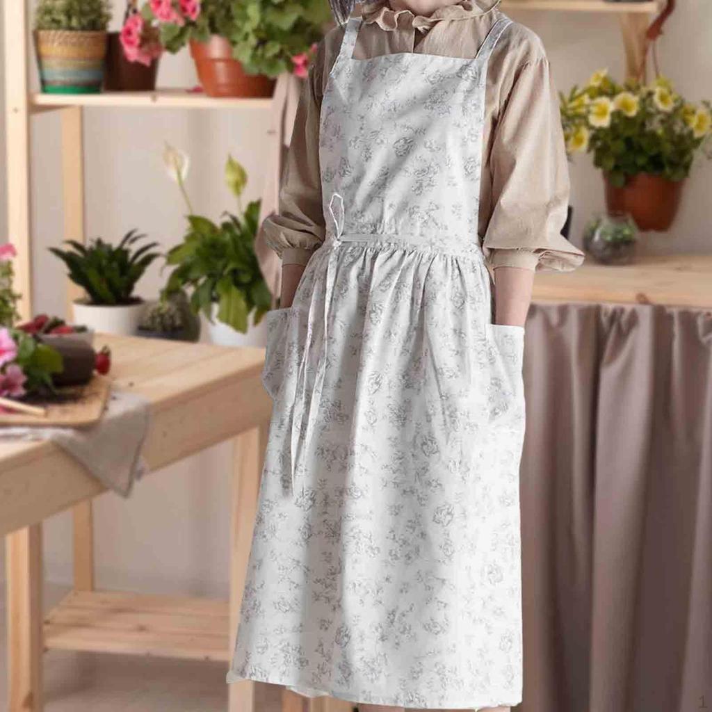 Apron Dress Painting Durable Wearable Workshop for Flower Shop Barbecue