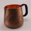 Винтажная медная кофейная кружка, кружка Moscow Mule, утолщенная, большого размера, текстура молотка, плетеная ручка, 700 мл, пивная кружка, чайная кружка, посуда