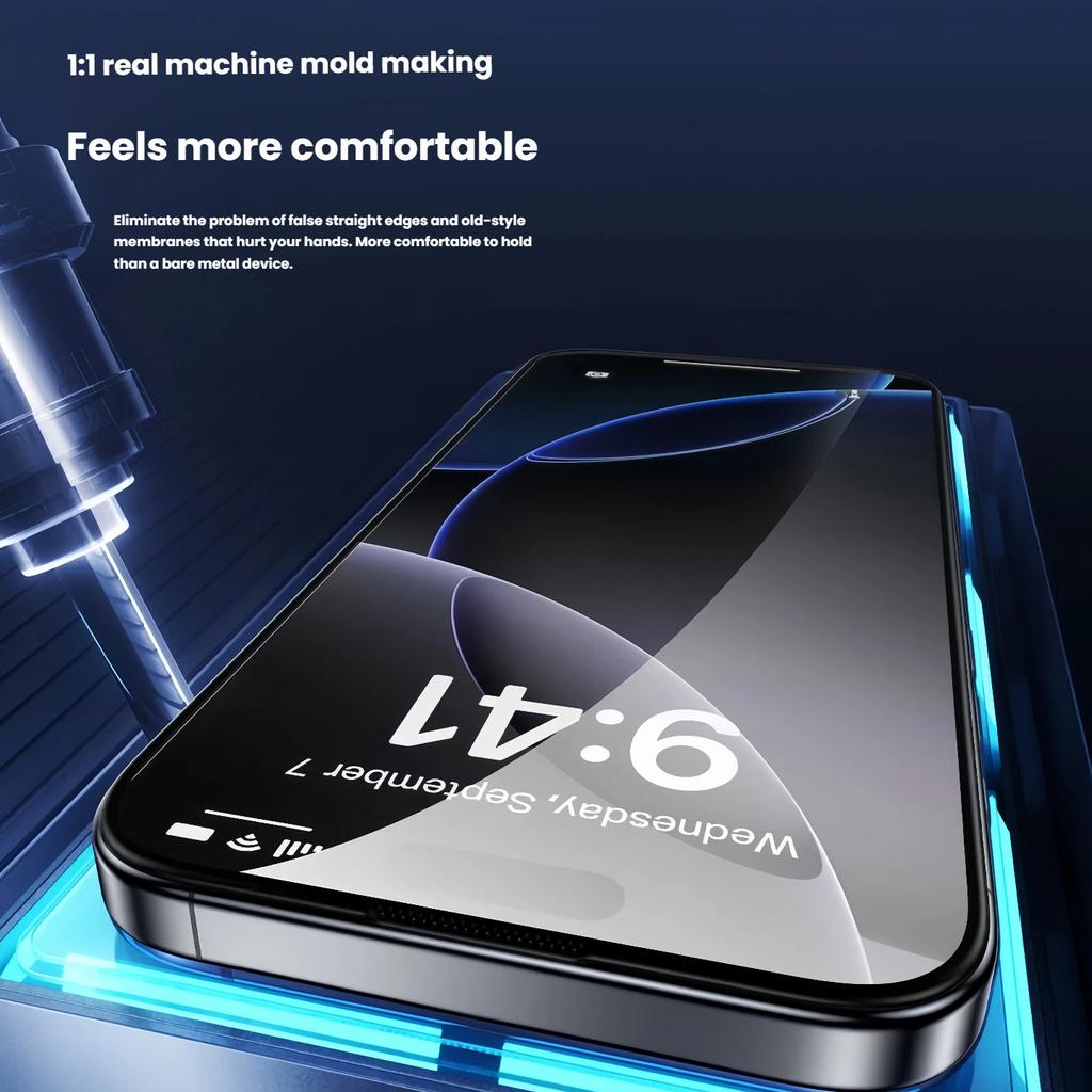 3 шт. Защитное стекло для экрана iPhone17/16/15Pro, ударопрочное стекло Gorilla Glass, защитная пленка для мобильного телефона