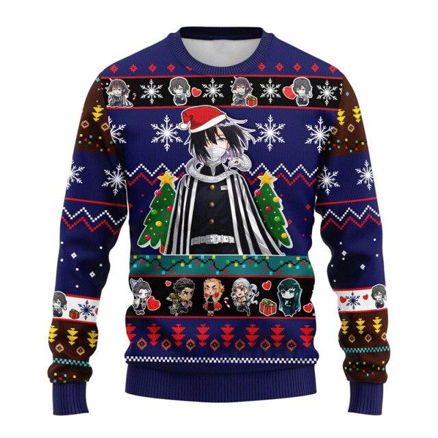 Толстовка Agatsuma Zenitsu, забавная толстовка Kawaii, уродливый рождественский наряд, Harajuku Demon Slayer, пуловеры в стиле аниме, уличная одежда в стиле хип-хоп