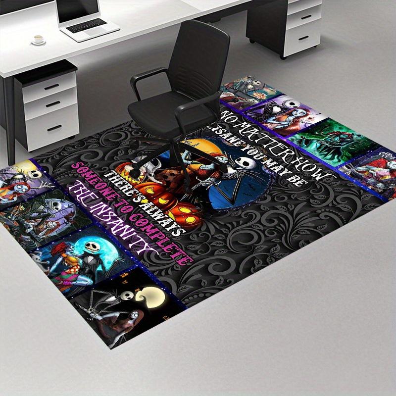 1pc,Nightmare Before Christmas Jack & Sally Romantic Love Story Area Rug - Home Decor, Office Carpet, Chair Pad, Outdoor Mat
