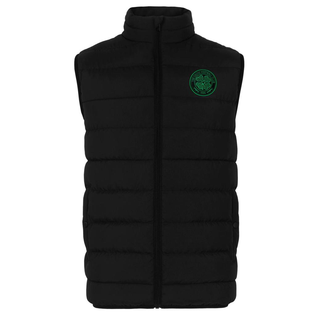 Celtic FC Mens Quilted Padded Gilet