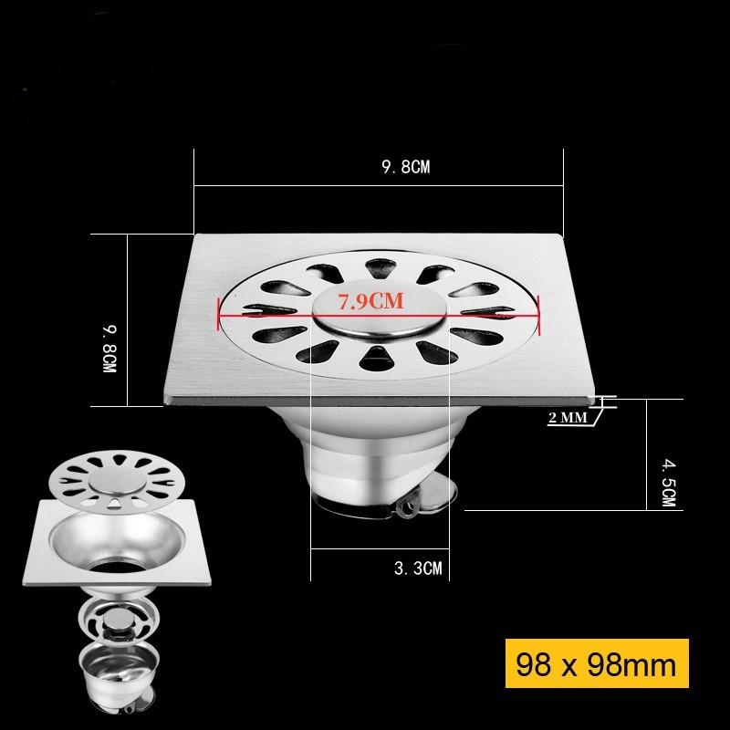 Stainless Steel Floor Drains Anti-odor Drainer Shower Strainer Cover Washing Machine Ground Leakage Kitchen Bathroom Hardware