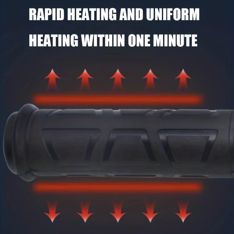 Универсальные рукоятки для мотоцикла с подогревом 70°C 22 мм — регулируемая температура с герметичной конструкцией