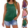Женские майки без рукавов с круглым вырезом Футболки Топ