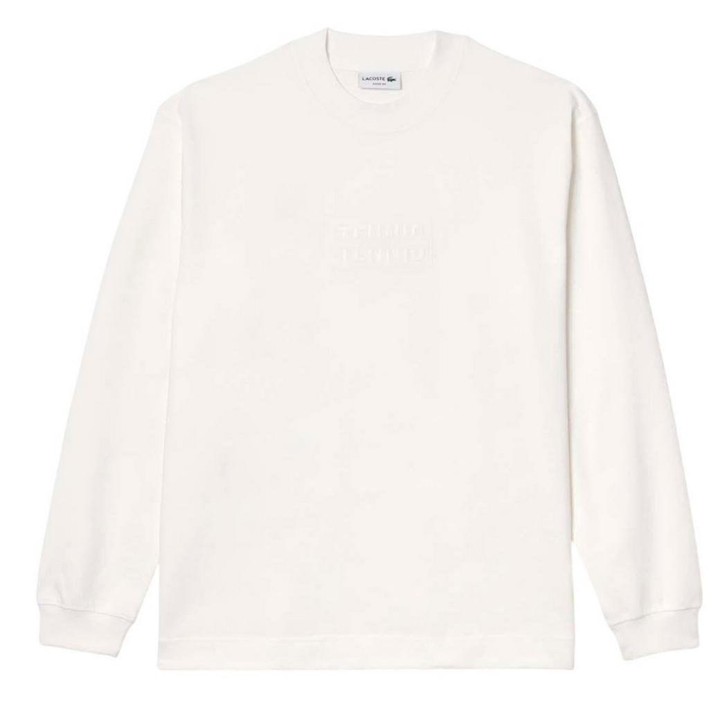 Lacoste Mens Cotton Loose Long-Sleeved T-Shirt