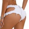 Women Low Waist Ripped Denim Shorts Super Short Panty Nightclub Girl Performance Hot Pants Jeans