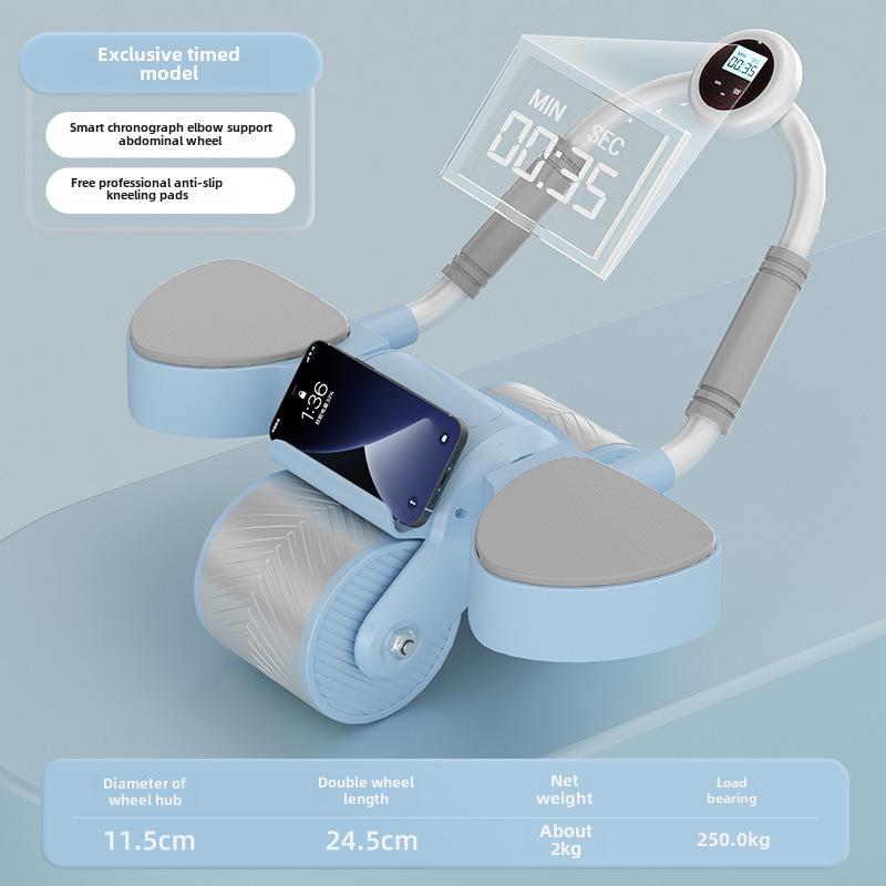 Автоматическое колесо для пресса - фитнес-оборудование для подтяжки пресса и укрепления корпуса. Идеально подходит для домашних тренировок.