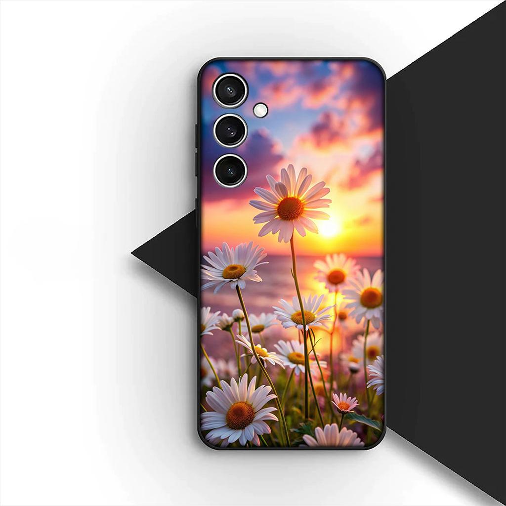 for Samsung Galaxy A35 A36 A55 A26 A05 A06 A14 A50 A51 A53 A54 A12 A13 A23 Phone Cover Case Fresh Little Daisy Flower Wallpaper