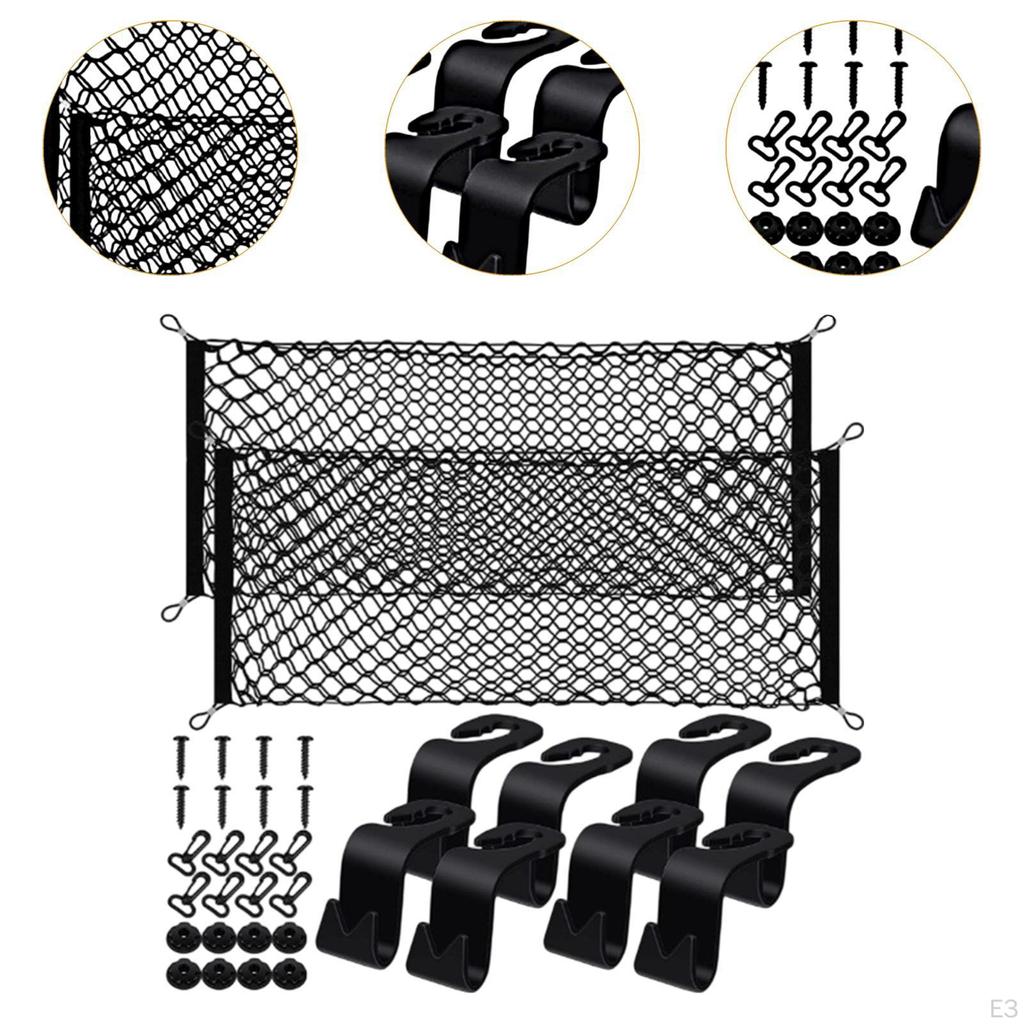 Сетка для хранения багажа автомобиля Простые износостойкие аксессуары Простота использования багажника