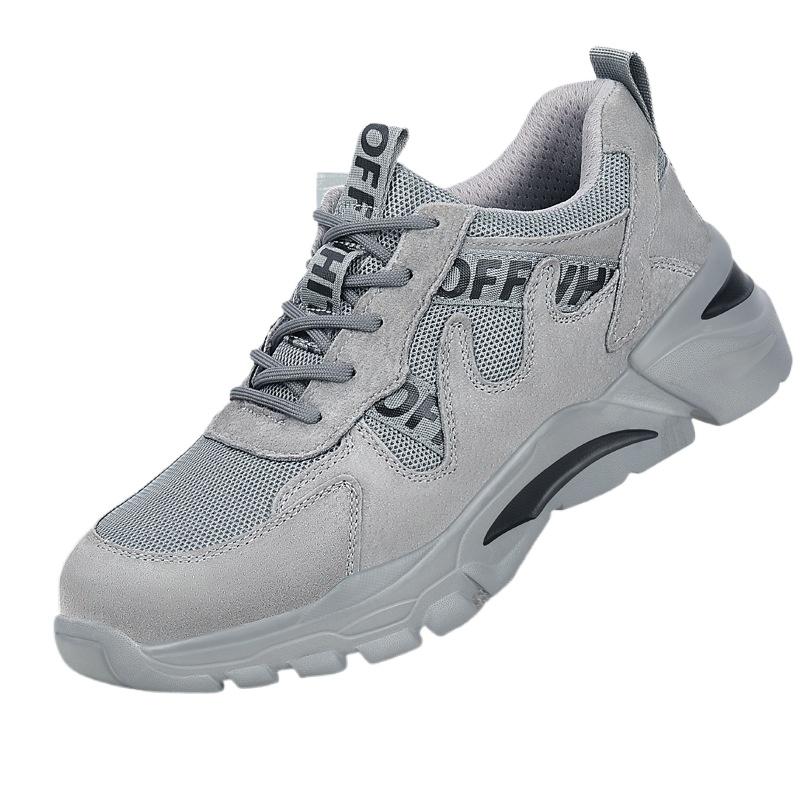 Обувь Labor Insurance, мужская, всесезонная, с защитой от ударов и проколов, легкая, со стальной головкой, рабочая обувь