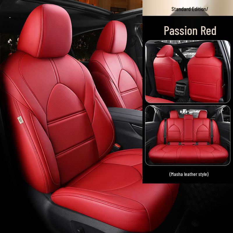 Universal Genuine Leather Car Seat Cover, Four-Season, Full Coverage, Fits All Models