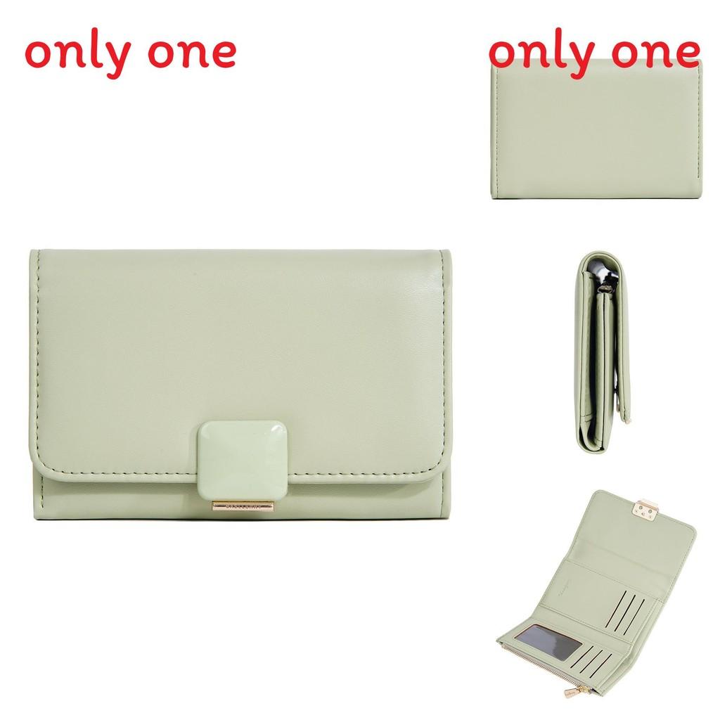 Ladies Wallet Card Holder Pu Leather Zipper Long Style For Daily Use