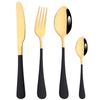 4 шт., набор столовых приборов, красочная посуда, столовые приборы из нержавеющей стали, обеденный нож, вилки, ложка, чайная ложка, столовое серебро, набор кухонной посуды