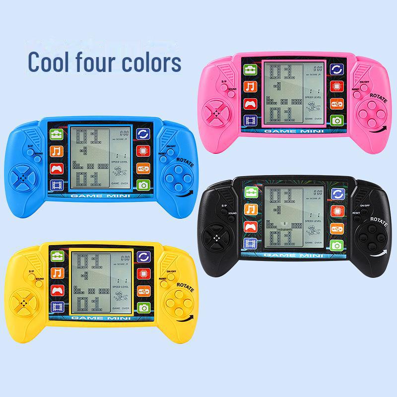 Классическая ностальгическая портативная игровая консоль Tetris с большим экраном - творческая обучающая игрушка для детей