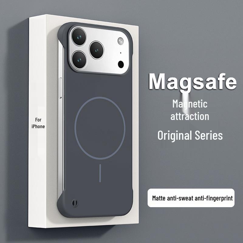 Безрамочный магнитный чехол Apple 17Air с мягким покрытием для iPhone 17PM с защитой от падений