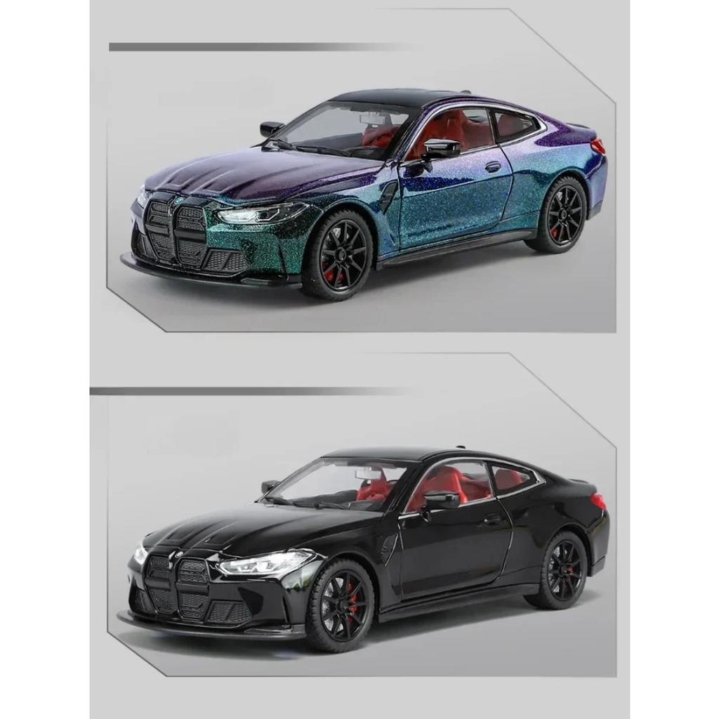 1/24 Scale BMW M4 Sport Alloy Car Model Simulation Diecast Toy Vehicle Collection Home Decor Children Boy Birthday Gift Toy Car