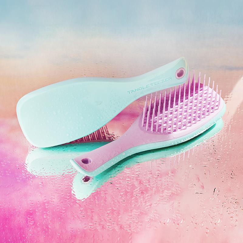 Tangle Teezer Мини расческа для распутывания мокрых волос Лист глицинии