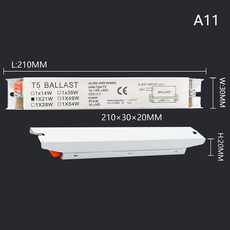AC 220-240V Широкое напряжение T8 T5 Компактный электронный балласт Мгновенная трубка Настольные лампы Флуоресцентные лампы Балласт Товары для дома и офиса