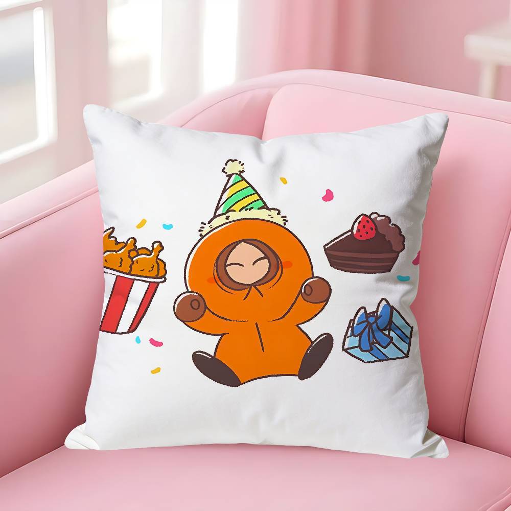 Funny SSouth ParksS Anime Celebrity Merchandise AllMatch Printed Pillow Case Sofa Car Office Room Decoration Protector