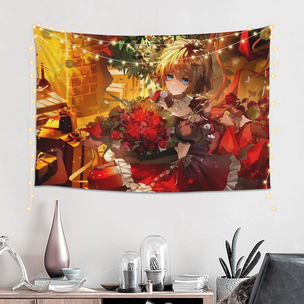 Colorful Anime Girl Tapestry Wall Hanging Blanket Tapestry Home Decor Items Wall Decorations