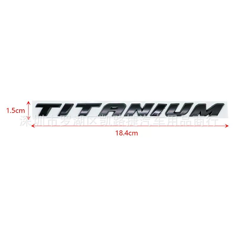 Металлическая английская наклейка TITANIUM для багажника, автомобильная наклейка, высококачественная версия автомобильной наклейки