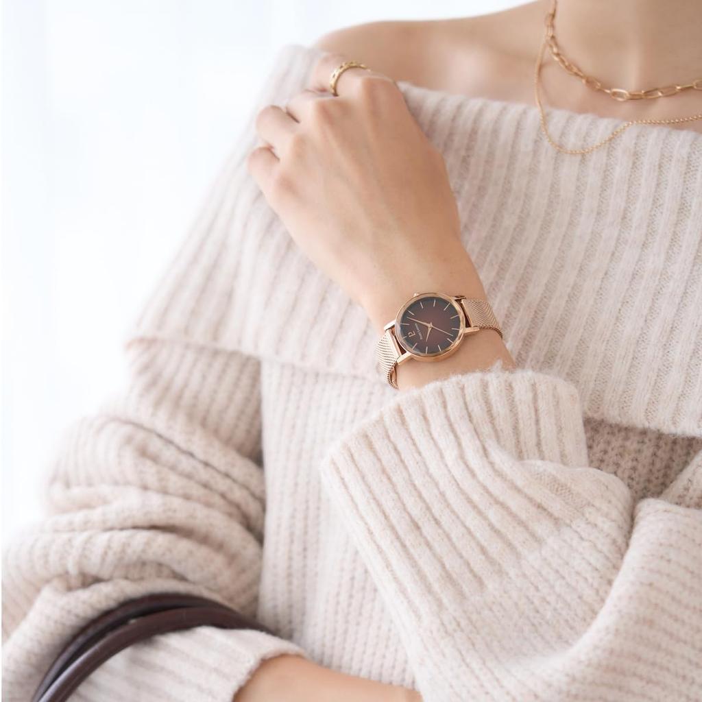 Pierre Lannier Часы Мультиколлекция Резной Хрусталь Металлический Ремешок Импортные [Pierre Lannier] Женские [Обычный Продукт] (коричневый)