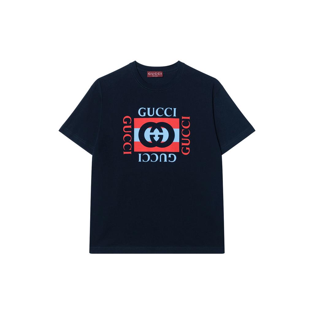 Gucci logo-print crewneck T-shirt 796395-XJHDB-
