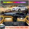 For Toyota Corolla MK7 E100 1993~1997 1994 1995 2/18 In 1 Car Atmosphere Light Lamp RGB Shade Ensemble Streamer Atmosphere Set Neon Lights 4