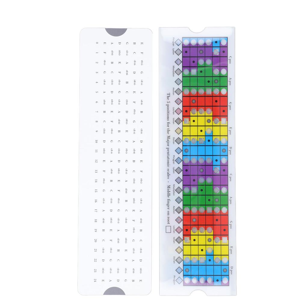 Guitar Pentatonic Sliding Ruler Plastic Multi Color Guitar Scales Sliding Ruler for Beginners