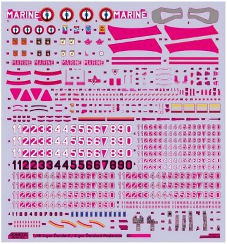 Кинетическая французская военно-морская модель Super Etendard Modernized из пластика KNE48140 1/48