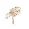 Temperament Dandelion Brooch High-End Women'S Light Luxury Niche Pin Delicate Diamond-Encrusted Brooch High-End Clothes And Accessories