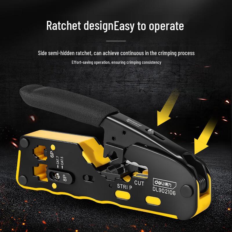 Deli 6-in-1 Multi-function Network Crimping Tool