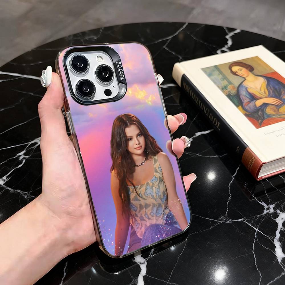 S-Selena Sweet G-Gomez-SG Чехол для телефона для iPhone 17,16,15,14,13,12,11 Plus,Pro Max,XS, Цветной Серебристый Черный Чехол