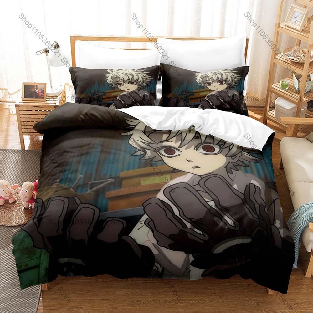 Street Graffiti Art Gachiakuta Chibi Characters Cleaners Battle Scene Anime Merch 3PCS Bedding Duvet Cover + 2 Pillowcases