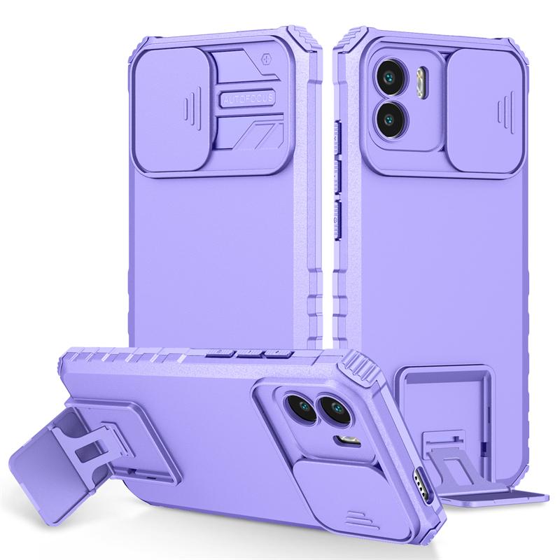 Для Xiaomi Redmi A1 чехол слайдер камера защита подставка держатель телефон чехлы для Redmi A1 A 1 RedmiA1 1A 6.52 бронированная задняя крышка