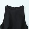 Fashion Style 2024 Fall and Winter New Women's Clothing Easiest for Match Wide Swing Round Neck Sleeveless Short Version Dress 3152218