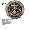 Double-sided Challenge Coin Guardians of The Sea Coin, They Stood Watch Souvenir Carved Engraved Collectible Gift for Navy Veteran Mini