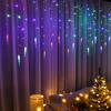 Christmas decoration LED ice strip light string eight function control indoor and outdoor holiday atmosphere light color