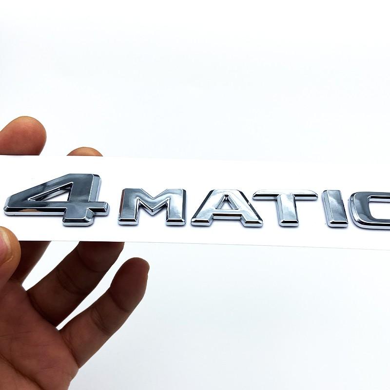 For Benz A B C E G S ML SL CL GLA CLA Class AMG 4MATIC 4 MATIC Trunk Chrome Matte Black Letters Emblem Badge sticker EC3