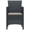 Garden Chair 4 pcs Anthracite 53 x 49 x 85 cm Polypropylene