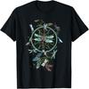 Dragonfly Dog Paw Color Dog Insect Lover T-Shirt