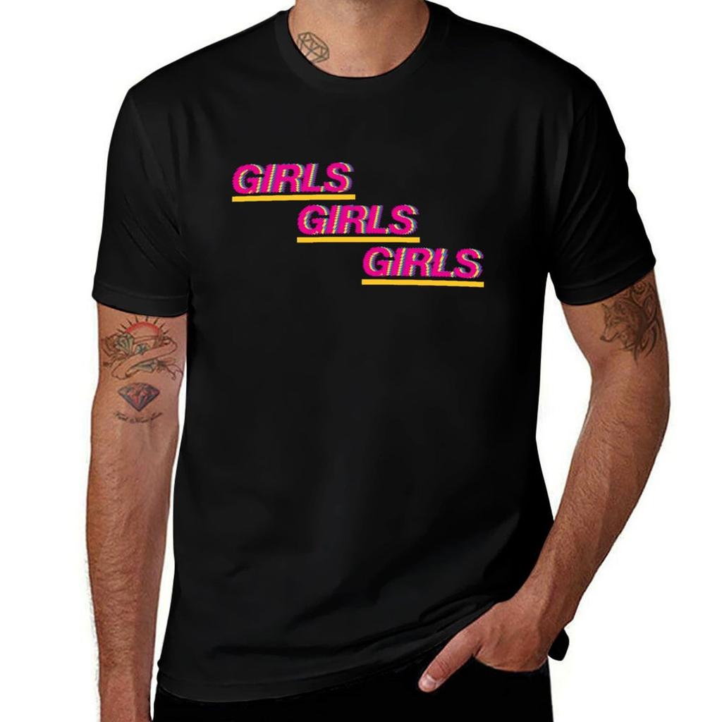 GIRLS GIRLS GIRLS TShirt Casual Everyday Wear TShirt