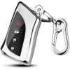 for Lexus Key Fob Cover, Soft TPU Car Key Cover Compatible With 2018-2025 ES250 ES350 GX550 LX600 LS500 LC500h NX300h RX350 RX450h UX200, fit for 4
