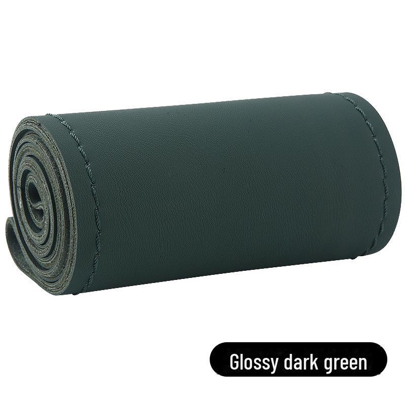 Высокоэластичный кожаный чехол на руль, сшитый вручную, универсальный, на все сезоны