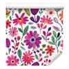 Wallpaper Flowers and Leaves White and Powder Pink for Living Room and Bedroom 50x1000
