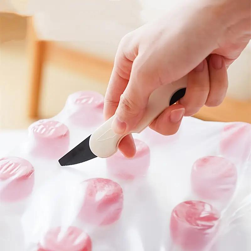 1 шт. Многофункциональный нож для открывания коробок с двумя головками, бытовой универсальный нож, распаковка посылок, защита рук от порезов, портативный нож для распаковки экспресс-посылок