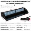 12V Автомобильная мигающая сигнальная лампа 8LED Многорежимный стробоскоп Лобовое стекло Аварийные предупреждающие огни Маяк Красный Синий Автомобильные аксессуары