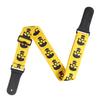 Guitar Strap Acoustic Electric Bass Ukulele Belt Adjustable Skull Pattern Leather HeadYellow